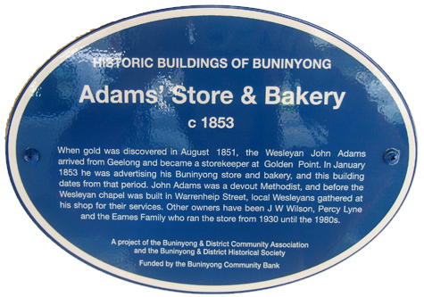 adams bakery