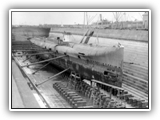 J5 Submarine in dry dock