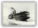 Stern view of the Paddle Steamer Ozone