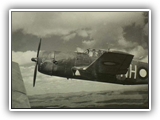 Cooktown, Qld. A Vultee Vengeance dive bomber aircraft of No. 12 Squadron RAAF, coded NH-L and nicknamed 