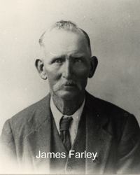 James Farley, first settler child born in  Moe area, undated