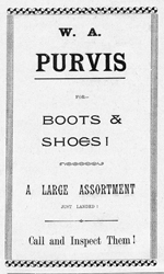Purvis Stores advertisement
