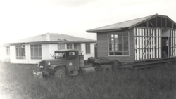 Moe prefabricated homes being delivered