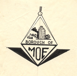 Moe Borough logo competition entry 1955