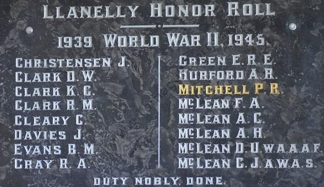 Llanelly Honour Roll, WW2