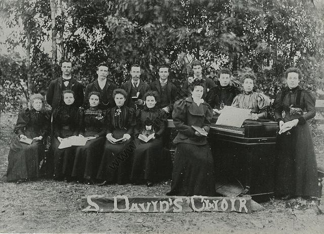 St David's Choir, Llanelly, c1900