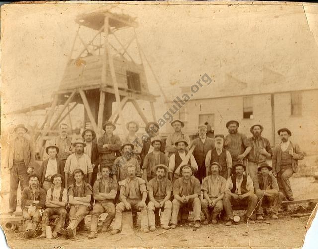 Yorkshire Miners c1900, looking north-east.
Caption next image.
From the Win and Les Williams Collection.
