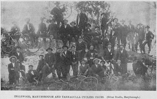 Inglewood, Maryborough and Tarnagulla Cycling Clubs, May, 1905.