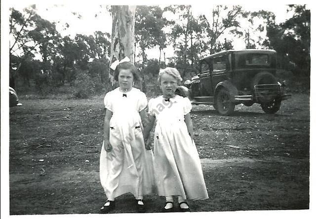 Easter Sports Parade, 1952. Heather Williams and Judith Stone.