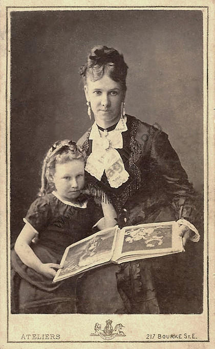 Emma Matilda Davies and her mother Emma Davies (Ewer).