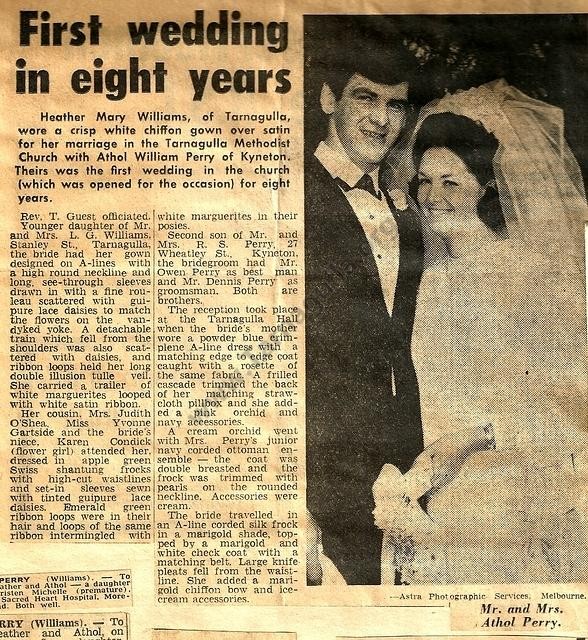 Tarnagulla Wedding, 1968
