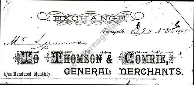 Thomson and Comrie 1901