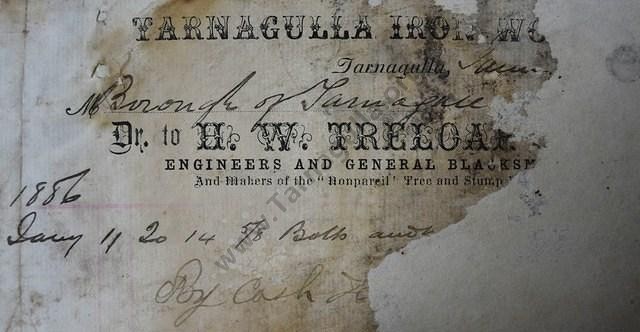 Tarnagulla Iron Works, H.W.Treloar, 1886