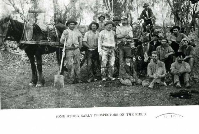 Waanyarra Rush, January 1903 - "Some Other Early Prospectors On The Field". 
David Gordon Collection.