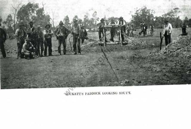 Waanyarra Rush, January 1903 - "Lockett's Paddock Looking South". 
David Gordon Collection.