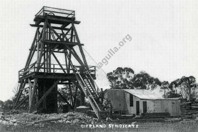 South Gippsland Gold Mining Co's main shaft, Nick O' Time Lead, 1905