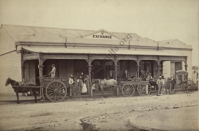 Another excellent photograph of the Exchange Store c.1872.From the Win and Les Williams family collection.