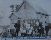 Simpson's Creek School, c1899.
