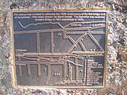 Plaque to Arnold Bridge and Map of old Arnold