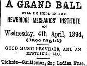 Newbridge Mechanics' Institute Grand Ball