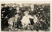 Walter S Grey w wife Frances and daughter Sylvia w Oscar and Tinker