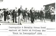 Band Playing at the Tarnagulla Railway Station, 1931 Back-To.