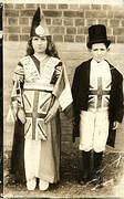 Boxing Day, 1918. Lil and Les Williams in Patriotic Dress.