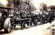 Going to Newbridge on Don Calders Traction drawn lorrie to the Peace Picnic around 1919-20 smaller