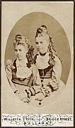 Mary Ann (Polly) [L] & Emma Maria Williams [R]. Dtrs of Thomas Lemuel & Mary (nee Mason) WIlliamsa
