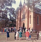 Wedding at Tarnagulla Presbyterian Church C1965