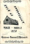 Back to Tarnagulla 1970 - Program for Catholic Mass