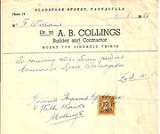 Collings of Tarnagulla Invoice, 1955