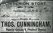 Cunningham's Criterion 1906