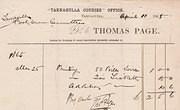 Invoice Thomas Page to Presbyterian Church 11 April 1865