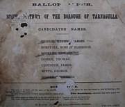 School Ballot paper, 1873.