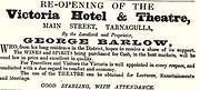 Reopening of Victoria Hotel and Theatre October 1863