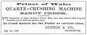 Prince of Wales Claim and Quartz Crushing, 1861.
