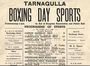 First half of Programme for the 1952 Tarnagulla Boxing Day Sports.
From the Win and Les Williams Collection.
