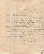 Letter to Miss Comrie , Tarnagulla 18 July 1919