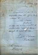 Historic document dated January 1860.