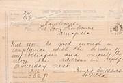 Telegram to Hon. Thomas Comrie MLC from Hon. Sir Henry Cuthbert MLC 21 October 1897
