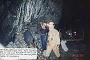 1998 Reef Mining NL N O' T Shoot 2W. Very high-grade laminated hanging wall. Dick Robertson, Lisa Dunlop, Brian Cuffley