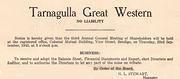 Tarnagulla Great Western NL Notice of Annual General Meeting 23 September 1943