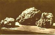 Some Poseidon Nuggets, 1906.
From a postcard by Johnson and Co.,
    Photographers of Ararat.
David Gordon Collection.