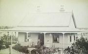 The Pines with George Thomson on verandah c 1874